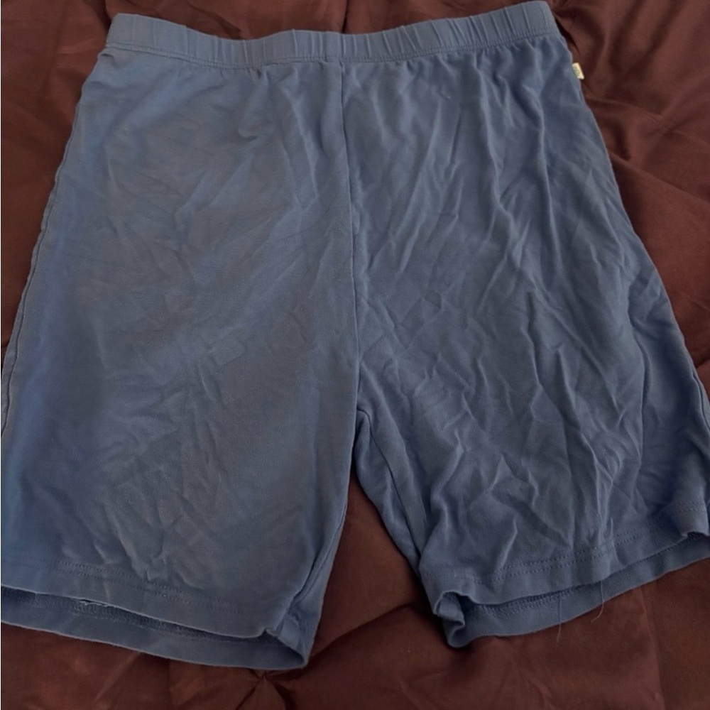 Posh Peanut- Girl’s Navy Blue Bamboo Shorts